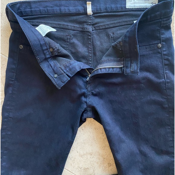Rag & Bone The Legging Jean Wash Midnight & Skinny Denim Dark Blue Size 31 - Picture 8 of 11